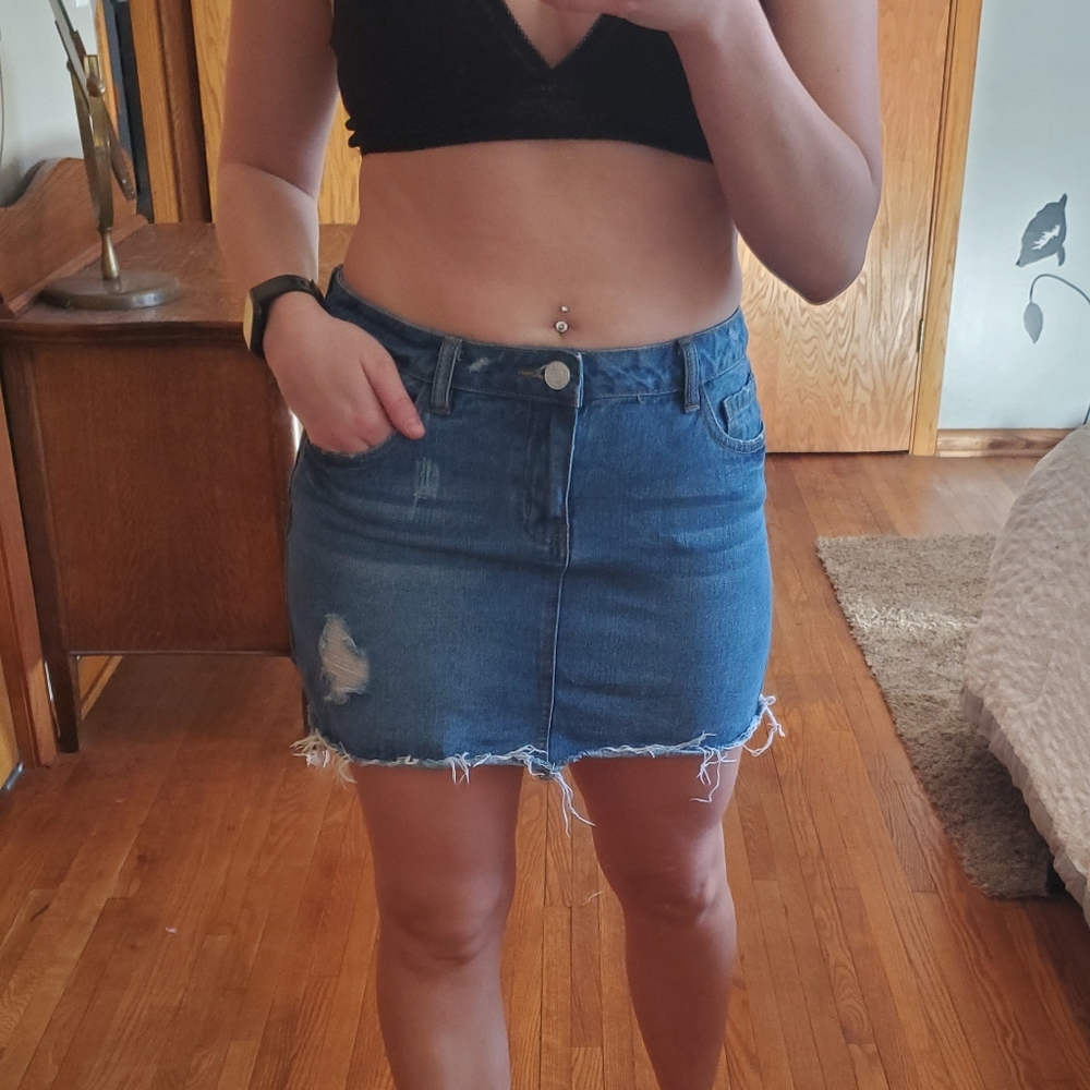 Denim skirt